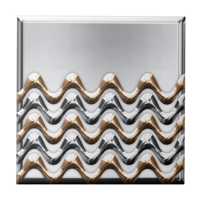 Gold und Silber Fliese (Vorderseite)