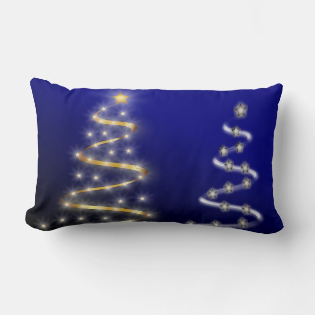 Gold und Silber - Lumbalkissen Lendenkissen (Vorderseite)