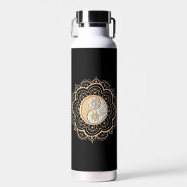 Gold- und Silber-Mandala-Wasserflasche Trinkflasche