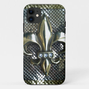 GOLD-UND SILBER-MASCHEN-LILIEN-DRUCK Case-Mate iPhone HÜLLE