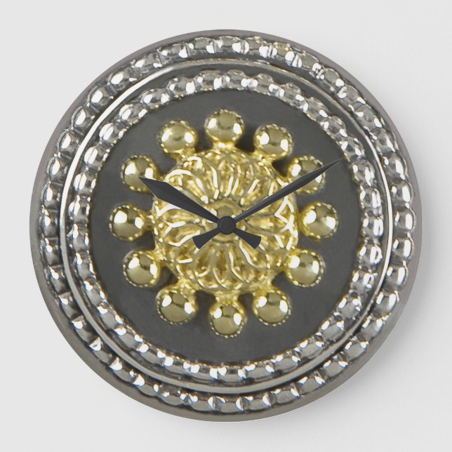 Gold-und Silber-Medaillon Große Wanduhr (Vorderseite)
