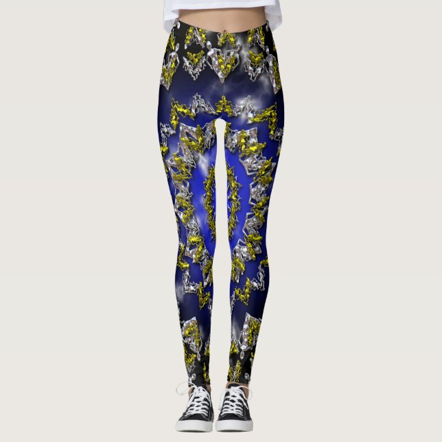 Gold und Silber mit Plasma-Leggings Leggings (Vorderseite)