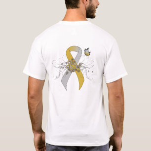Gold und Silber mit Schmetterling T-Shirt