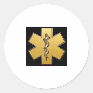 Gold und Silber Runder Aufkleber