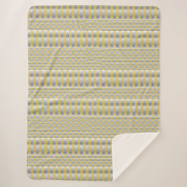 Gold und Silber (Schachbretter und Streifen) Sherpadecke