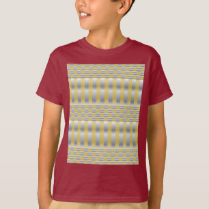 Gold und Silber (Schachbretter und Streifen) T-Shirt