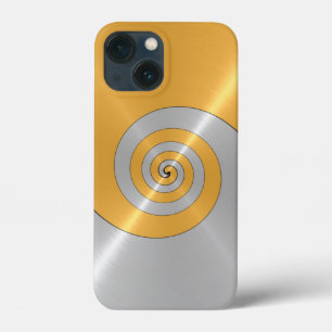 Gold und Silber Stainless Shiny Metal Look Case Ma