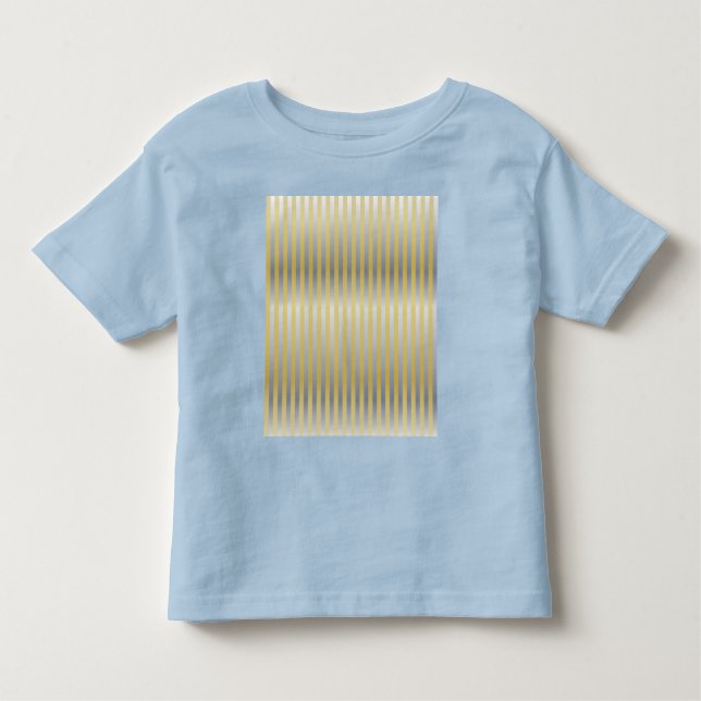 Gold und Silber (Streifen) Kleinkind T-shirt (Vorderseite)