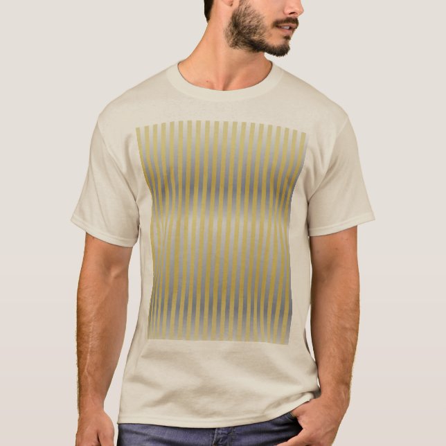 Gold und Silber (Streifen) T-Shirt (Vorderseite)