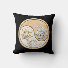 Gold- und Silber-Yin-Yang Kissen