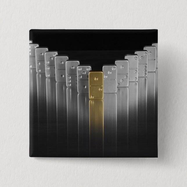 Gold- und Silberdominos Button (Vorderseite)