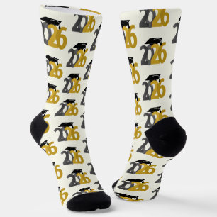 Gold- und Silberklasse des Abschlusses 2026 Socken
