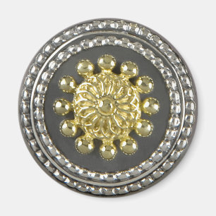 Gold- und Silbermedaillon Magnet