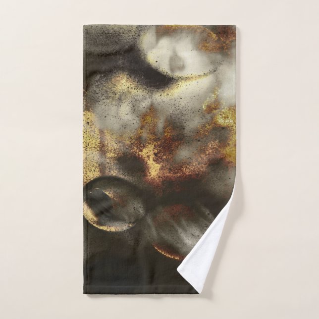 Gold- und Silbersternstaubeffekt Badhandtuch Set (Handtuch)