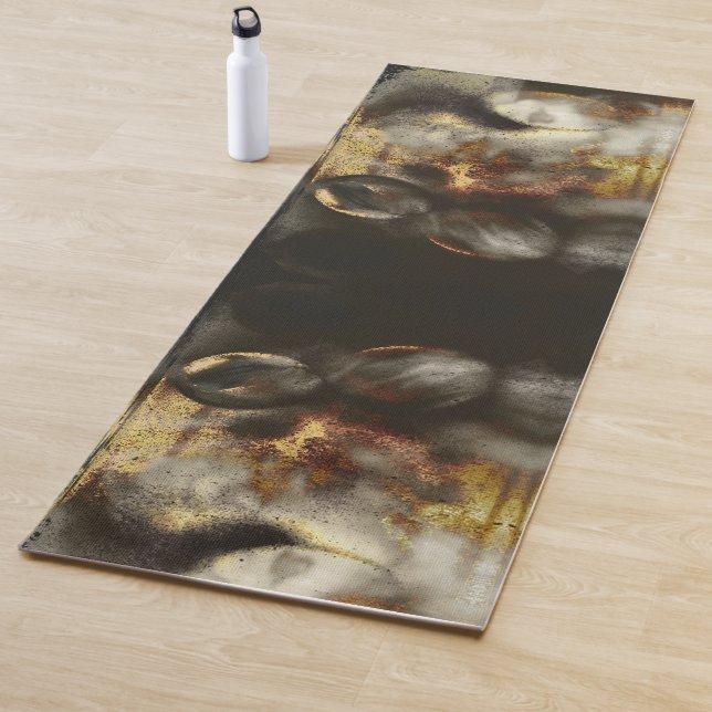 Gold- und Silbersternstaubeffekt Yogamatte (Beispiel)
