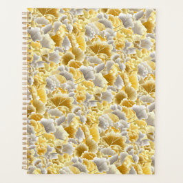 Gold und Silver Gingko Blätter Chiyogami Planner Planer