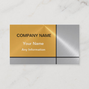 Gold und Silver Luxury Metall Visitenkarte