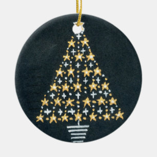 Gold und Silver Star Tree Weihnachtsschmuck