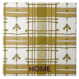 Gold und Weiß abstrakt Fliese