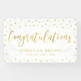 Gold und Weiß | Herzlichen Glückwunsch Party, Even Banner