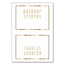 Gold und Weiß - Platzkarten