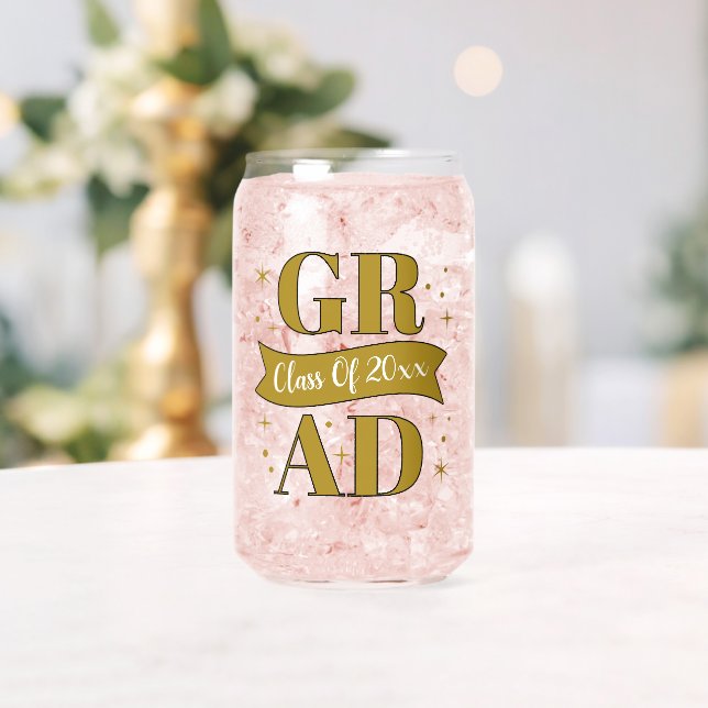 Gold- und weiße Abschlussfeier Dosenglas (Insitu (Hochzeit))