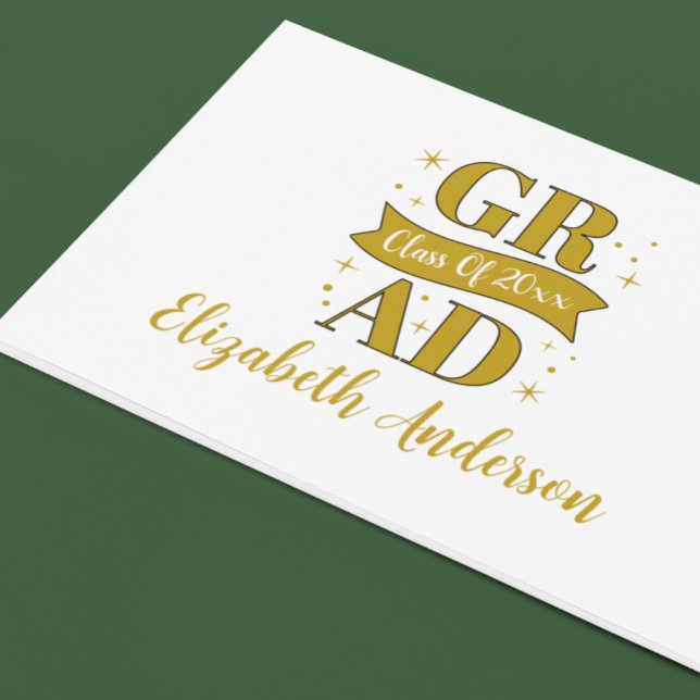 Gold- und weiße Abschlussfeier Gästebuch (Von Creator hochgeladen)