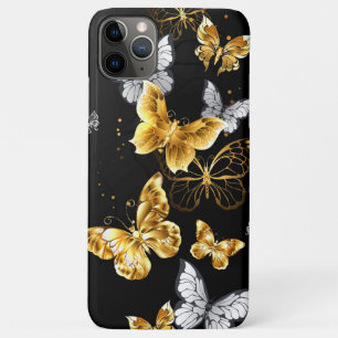 Gold und weiße Schmetterlinge Case-Mate iPhone Hülle