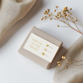 Gold und weiße soziale Links einfügen Karte. Begleitkarte