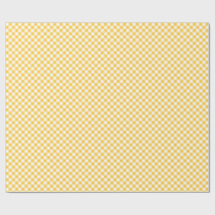 Gold und Weißes Schachbrett Geschenkpapier