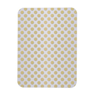 Gold- und Weißpolka-Punkte Magnet