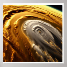 Gold- und Weißsturm Poster