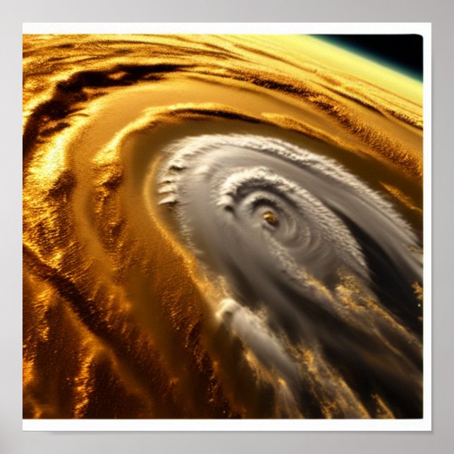 Gold- und Weißsturm Poster (Vorne)