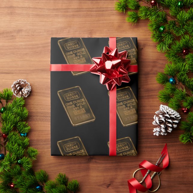 Gold Unze Geschenkpapier (Feiertagsgeschenk)