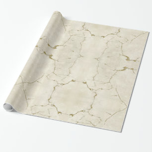 Gold Vein Classic Marmor Gotische Kunst Print Geschenkpapier