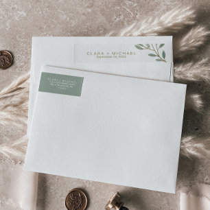 Gold Veined Eukalyptus-Hochzeits-Verpackung um