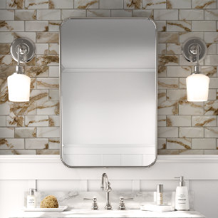 Gold Veined Marble Subway Tile Tapete