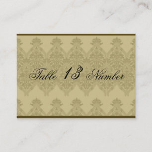 Gold verkörperte Renaissance-Hochzeitstabelle Platzkarte