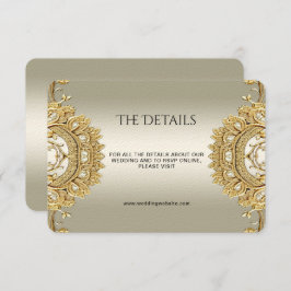 Gold-Verziert-Detail-Umschließungskarte Begleitkarte