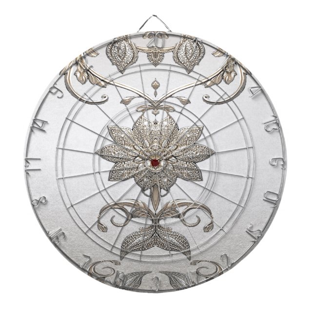 Gold Verzierte Dartboard Dartscheibe (vorne)