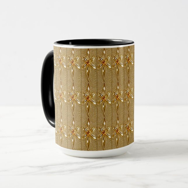 Gold Verzierte Tasse (Vorderseite Links)