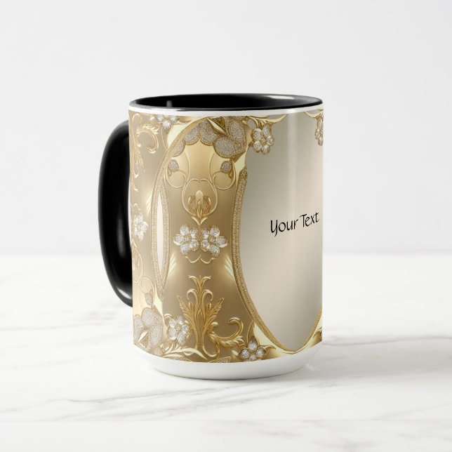 Gold Verzierte Tasse (Vorderseite Links)