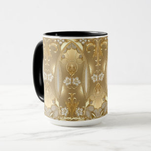 Gold Verzierte Tasse