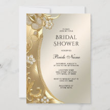 Gold Verziertes Brautparty