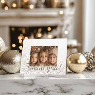 Gold Vielen Dank für Ihre Fotokarte Dankeskarte