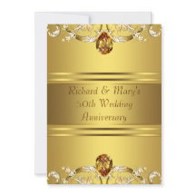 Gold Viktorianische Blume 50 Jahre Gold