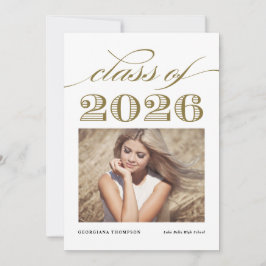Gold-Vintag-Klasse des Foto-Abschlusses 2025 Ankündigung