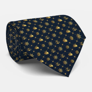 Gold Vintage Matrose Krawatte