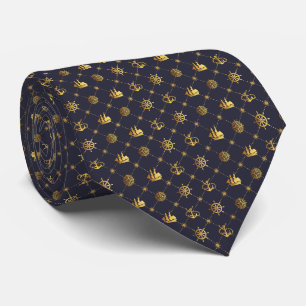 Gold Vintage Matrose Krawatte