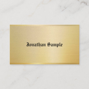 Gold Vintage Nostalgischer Klassischer Look Alter Visitenkarte
